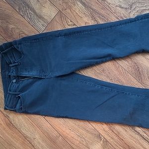 Mother Jeans, Hustler Ankle Fray, Second Chances, Size 24 Dark Blue